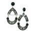 Wholesale trade in Europe and America environmental alloy rhinestone earrings