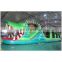 Newly Popular Green Color Inflatable Crocodile Obstacle Course for kids outdoor playground