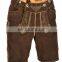 Men bathing Lederhosen Shorts, Dark Brown Lederhosen