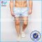 Yihao men high quality polyester/cotton summer casual swimwear board shorts custom blue white striped beach shorts