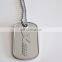 2017 Custom metal cheap personalized blank silver plating embossed logo silver dog tags name tags