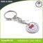 Die stamping metal trolley token shopping coin