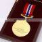 wooden packing box metal sport gold medal