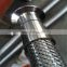 stainless steel ss304 wire braiding corrugated flexible metal hose/pipe/tube