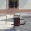 Custom Made Corten Steel Trash Can/Litter Bin/Garbage Can