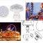High Quality Automatic Professional Amusement LED RGB Park Decorative Lights