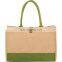 reusable printed natural custom logo jute shopping bag wholesale burlap jute tote bag