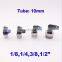 GOGO L type elbow pneumatic O.D 10mm pu hose nylon connector 90 degree PL 10-01/02/03/04 1/4 1/2 pipe and joint air gas fitting