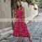 Original designer explosion models 2020 summer polka dot holiday style big swing dress factory direct sales