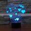 I LOVE YOU Colorful 3D Lamp USB Acrylic Lights LED Nightlight for Christmas Wedding Party Lover Gift