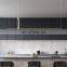Modern minimalist kitchen bar counter strip study light luxury Nordic office led strip light dining room chandelier