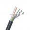 Outdoor FTP cat5e Lan Cable With Messenger Wire