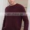 Men Crew Neck Cable Knit Jacquard Wool Sweater
