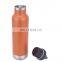 Sports drinking water bottle stainless steel 500ml vacuum bottle with lid and lift ring