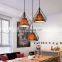 Creative 3 Heads Pendant Light Iron Cage Chandelier For Dining Room Indoor Decor