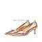 Ladies beautiful shinning design high heeled pumps sandals shoes women office shoe