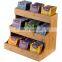 3- tier Elegant and Practical Bamboo Tea Bag Organizer Holder Wooden Tea Box Storage for Tea coffee