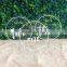 Round Wedding Signs Acrylic Table Numbers with Holder Stand with Gold Number