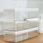 PET Material Muti Size Stackable Dustproof Organizer Box Plastic Storage Box bin for Living Room, Bedroom