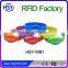 Printing logo Silicone RFID bracelet wristband with ultralight chip