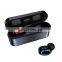 Factory wholesale Q68 TWS Digital display mini wireless sports earphone headphones