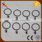 14 pcs/ set Metal Drapery black Curtain Rings with Clips Sell Amazon Markets