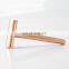 Eco-Friendly Changeable Long Handle Private Label Matte Gold Metal Double Edge Safety Razor Best Gift