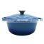 Cast Iron Enamel Cooking Ware Skillet and Casserole Cookware Sets