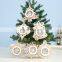 LED light Christmas Tree Star bell Wooden Pendants Ornaments Xmas Wood Crafts Kids Gift for Home Christmas Party Decorations
