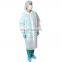 Disposable non woven lab coat