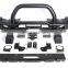 Steel front bumper with bull bar or without bull bar for jeep wrangler JK 2007-2017 4x4 offroad accessories