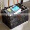 Eco-friendly Black Woven Bamboo Storage Basket Set Laundry Basket Wholesale Handwoven Made in Vietnam