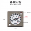Miniature square pressure gauge, pneumatic pressure regulating valve installed with diagonal screws, multi-specification square gauge manufacturer