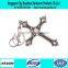Factory direct sale fancy rhinestone keychain with cross shape