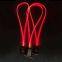 Promotion School Gift Glow LED Light up Necklace Custom logo LED Keychain Lanyard
