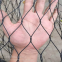 Black Oxide Flexible Stainless Steel Cable Rope Hand Woven Zoo Wire Mesh Knotted Type