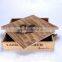 retro antique wooden gift storage box oversize vintage square wooden box