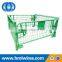 Storage steel folding stackable pallet cage