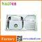Single Bowl Stainless Steel Sink With Drainboard HD7642