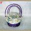 woodchip basket with folding handle