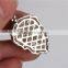 China jewelry manufacturer suply Sterling silver paved leopard head pendant