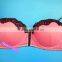 Leopard Jacquard Lace Underwear Set, Plus Size Bra Set