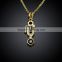long pendant necklace chains circle design