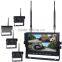 CMOS and CCD Option 7inch 2.4G 4pcs Wireless Outdoor Waterproof Cameras Digital Wireless Rearview System for Truck and Forklift