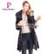 2015 Autumn and winter women Medium length Coat With Removable Sleeves Mink Fur Overcoat