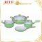 MSF-6266-casserole Professional aluminum cookware pressing aluminum casserole hot pot heat resistant silicon handles