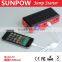 sunpow 12000mah lcd display multifunction 12v car jump starter/battery power bank station/booster pack