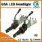 2500LM non fan LED headlight H8 H11 with flexible copper wire heat sink