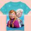 Kids Baby Girls Cotton Princess Cartoon Frozen Queen Elsa Snowman T-Shirts Tops elsa dress cosplay costume in frozen