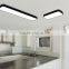 retangular white or black square ceiling panel light